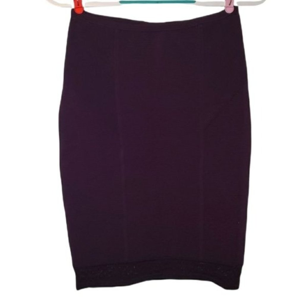 Diane Von Furstenberg Pencil Skirt With Lace Detail Size 4